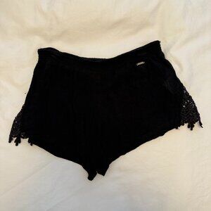 Volcom La Dee Duh Black Shorts size Small